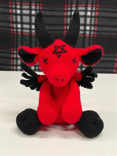 Baphomet Satanic Goat Crochet Plush Pattern Etsy