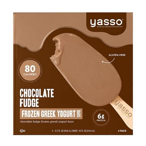 Yasso Frozen Greek Yogurt Chocolate Fudge Bars 4 Pack 4 Each From