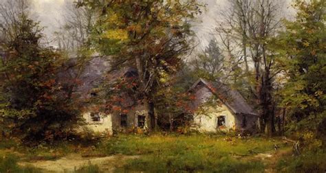 Cottage In The Woods By Richard Schmid Stable Diffusion