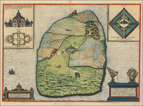 Hven Tycho Brahes Observatory Topographia Insulae Huaenae In