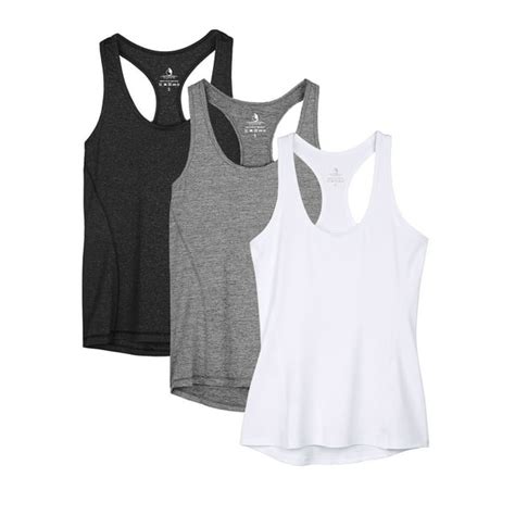 Icyzone Workout Tank Tops For Women Racerback Athletic Yoga Tops Running Exercise Gym Shirts