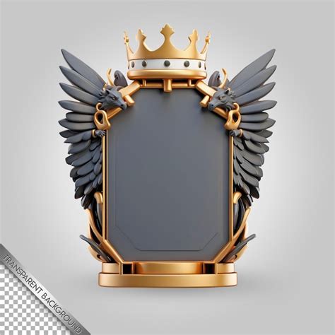 Premium Psd A Shield With Wings