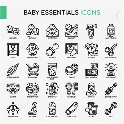 Baby Essentials Invitation Birthday Clothes Newborn Png And Vector