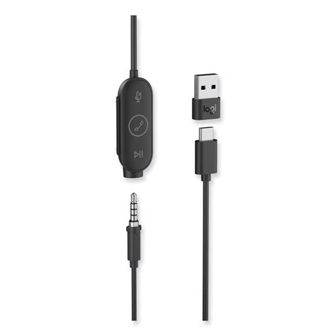 Logitech Zone Wired Earbuds Teams Graphite Dutch Hollow Supplies