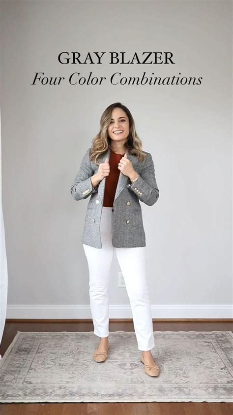 Gray Blazer Four Color Combinations Pumps And Push Ups [video] [video