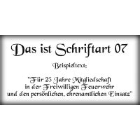 Schriftart 07 Zum Beschriften Gravieren