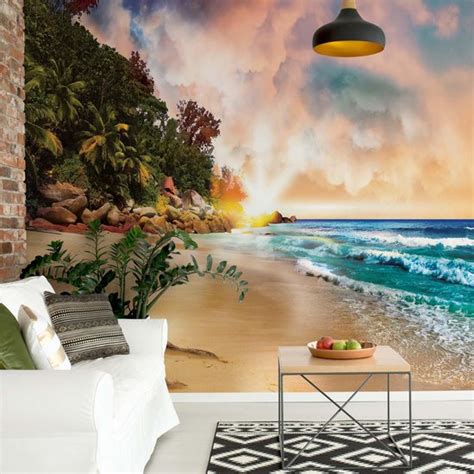 Fotobehang Tropical Beach Sunset V Cm X Cm Gr M Vlies