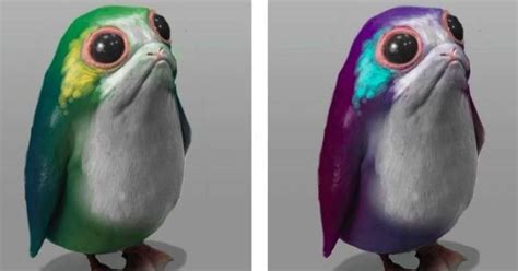 Last Jedi Concept Art Shows Off Multicolored Porgs