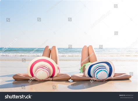 Sexy Bikini Body Asian Women Enjoy Stock Photo 645392314 Shutterstock