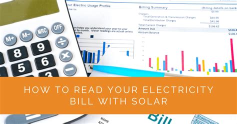 How To Read Your Electricity Bill With Solar Solar Panels Network Usa