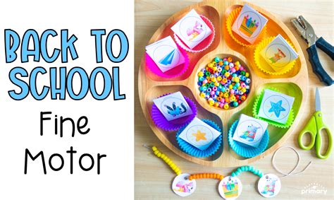 Back To School Fine Motor Activities For Prek Preschool