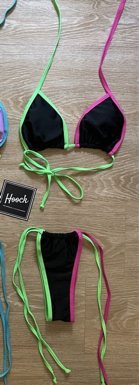 Schwarzer Bikini mit Neonfarben Grösse M Neu und originalverpackt in Köniz für CHF mit