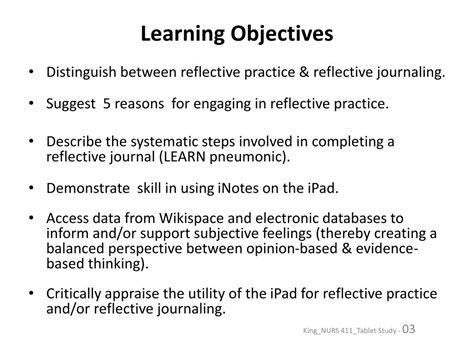 Ppt Reflective Practice Wk 11 Self Directed Study Guideclass Notes