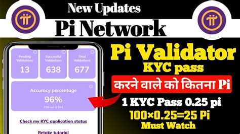 Pi Network New Updates Pi Network KYC Kaise Kare Pi Network Validator