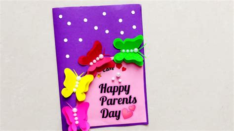 Parent S Day Card Making Diy Card For Parent S Day Easy Greeting Card