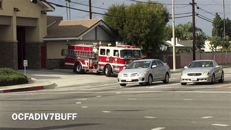 Orange County Fire Authority Engine Responding Youtube