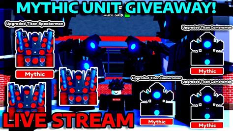 LIVE GIVING AWAY SIGNED UNITS Toilet Tower Defense YouTube