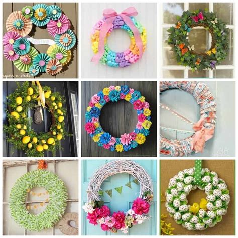 Spring Wreaths Diy Ideas From Easter Succulent Flower And