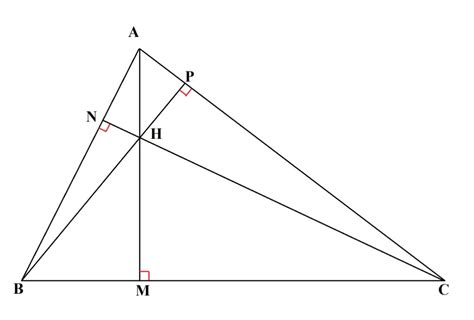 Toán Lớp 8 Cho Tam Giác Abc Nhọn Có Các đường Cao Am Bp Cn Cắt Nhau