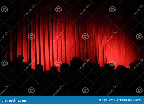 Red Curtain With Audience Royalty Free Stock Images Image 19295519