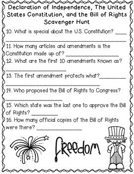 The Constitution Declaration Of Independence And Bill Of Rights