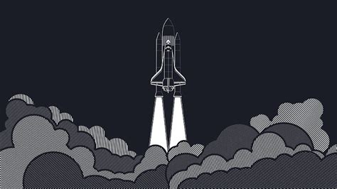 3840x2160 Space Shuttle Rocket Startup Concepts Minimalism Minimalist