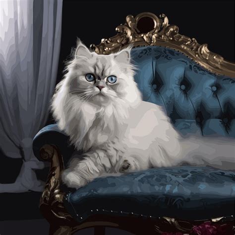 Premium Vector Persian Kitten Cat