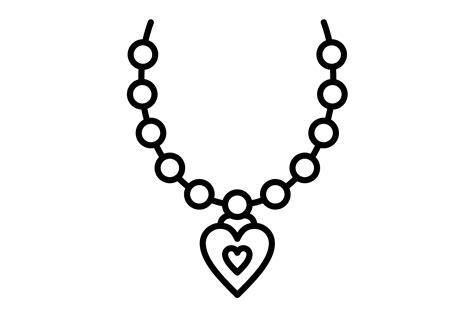 Necklace Outline Icon Graphic By Maan Icons · Creative Fabrica