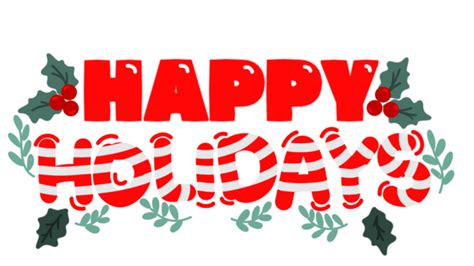 Happy Holiday Text Free Transparent Graphic Happy Holidays Happy