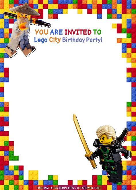 9 Lego Birthday Invitation Templates With Awesome Ninjago Artofit