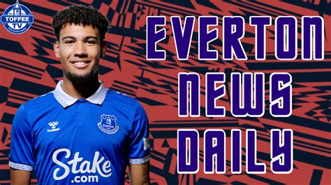 Video Young Toffees Striker Signs New Deal Everton News Deal Toffee Tv