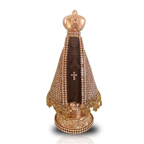 Imagem Nossa Senhora Aparecida Original Estilo Barroco 17cm Shopee Brasil