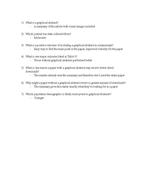 BIO - Graphical Abstract - What is a graphical abstract? A summary of ...