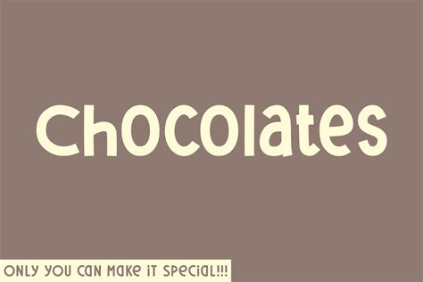 Chocolates Font By Hanna Bie · Creative Fabrica