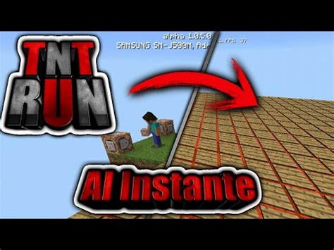 Como Hacer Un Tnt Run Al Instante Con Solo Comandos En Minecraft Pe