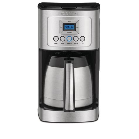 Cuisinart Cup Programmable Coffee Maker With Hot Water System CHW The Home Depot
