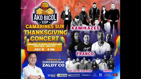 WATCH NOW Ako Bicol Cup Camarines Sur Thanksgiving Concert YouTube