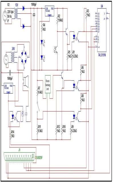 Security Alarm System Schematic Diagram