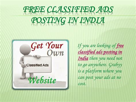 Ppt Free Classifieds India Powerpoint Presentation Free Download Id7220097