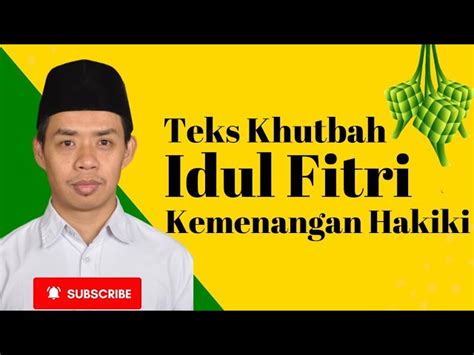 Khutbah Idul Fitri 2024 Bahasa Jawa