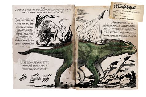 Dino Dossier Velonasaur Ark Survival Evolved