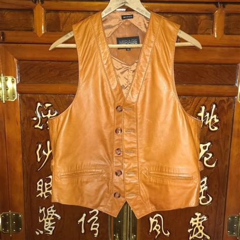 Tan Leather Vest Gem