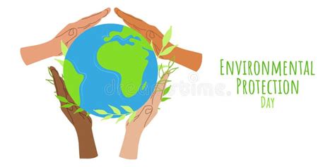 Environmental Protection Day Save The Planet Earth Stock Illustration