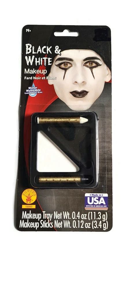 Rubies Costume Co Black And White Makeup Kit Ebay