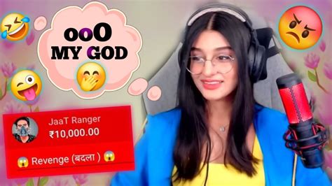 Funny😘 Superchat Jaat😜 Ranger Reaction😡 Payal Gaming 😁 😂 Youtube