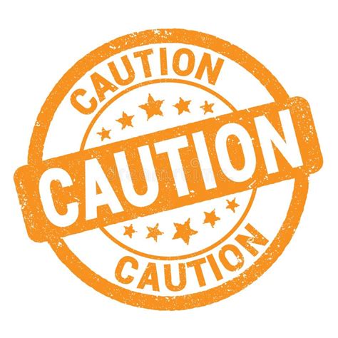 Caution Text Stock Illustrations Caution Text Stock