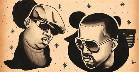 I Paint Traditional Style Tattoo Flash And Just Did This Piece Of Ye And Biggie Imgur