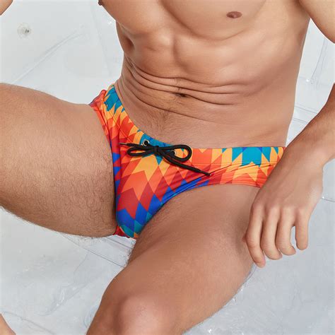 Seobean Men S Triangle Swimming Pants Swimming Pants Beach Hot Spring Surfing Shopee