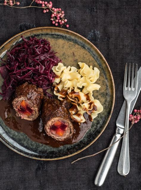 Klassische Rinderroulade Bunt Gef Llt Einfach Aus Dem Ofen