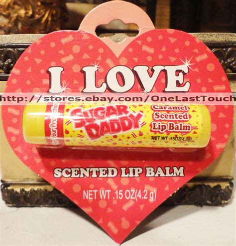 Lotta Luvsugar Daddy Lip Balmgloss Candy Flavoredheart Shaped Card